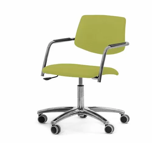 УРБАН/URBAN Кресло крестовина, ткань ЗЕЛЕНЫЙ/ХРОМ