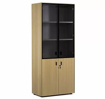 ЭНЦО/ENZO Шкаф комбинированный в197 СВ.ЭВКАЛИПТ/ЧЕРНЫЙ