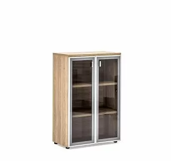 ЛАВА/ТЕРРА/LAVA/TERRA Шкаф в.121 стекл.дв ГАВАНА