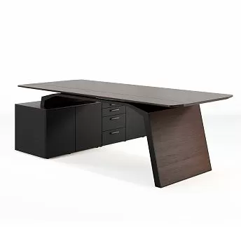 МЕТАР/METAR Стол письм на оп.тумбе ДУБ ТАБАК/АНТРАЦИТ