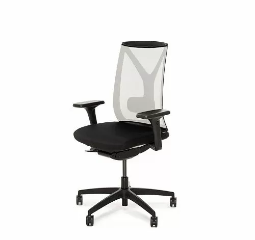 ДИОН С ЧБ/DION M BW Кресло,синх, 1Д, чб БЕЛЫЙ/ЧЕРНЫЙ