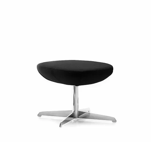 ЭЛЕГАНС/НОБЛ/ELEGANCE/NOBLE Пуф кожа ЧЕРНЫЙ/КОЖА