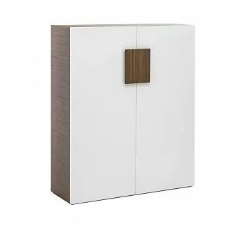 КИО/KYO Гардероб 120х150 ОРЕХ/БЕЛЫЙ
