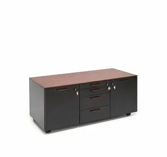 РЭЙЛ/RAIL Приставка подкатная ЧЕРНЫЙ/ДУБ ТАБАК