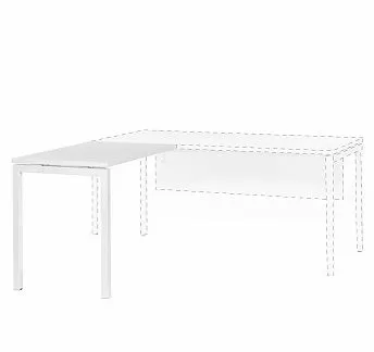 ТУР/TOUR Приставка 100х60 БЕЛЫЙ