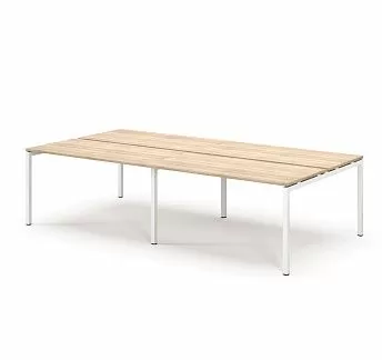 ТУР/TOUR бенч 4 р.места 138х68 см ДУБ КАЛИФ/БЕЛЫЙ