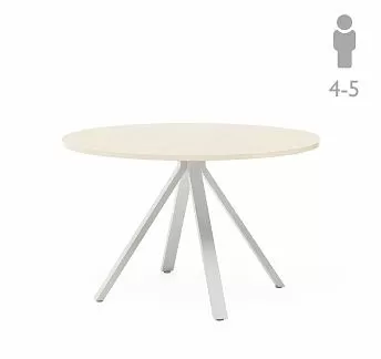 АСТРО/ASTRO Стол переговоров д.120 ДУБ СВЕТЛЫЙ/БЕЛЫЙ