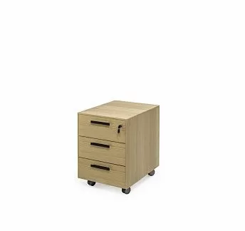 ЭНЦО/ENZO Тумба 3 ящика СВ.ЭВКАЛИПТ/ЧЕРНЫЙ