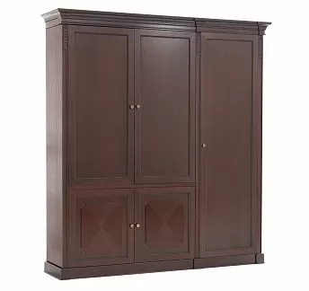 ДОЖ/DOGE Шкаф 4 дер.дв+гард. 221 ОРЕХ ТАНГАНЬИКА