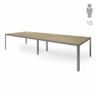 ЭНЦО/ENZO Стол для переговоров СВ.ЭВКАЛИПТ/ХРОМ