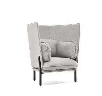 БЕЛЛАДЖИО/BELLAGIO кресло высокая спинка СЕРЫЙ